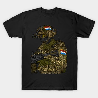 NLD, dutch special forces. commando. Royal Netherlands army. T-Shirt
